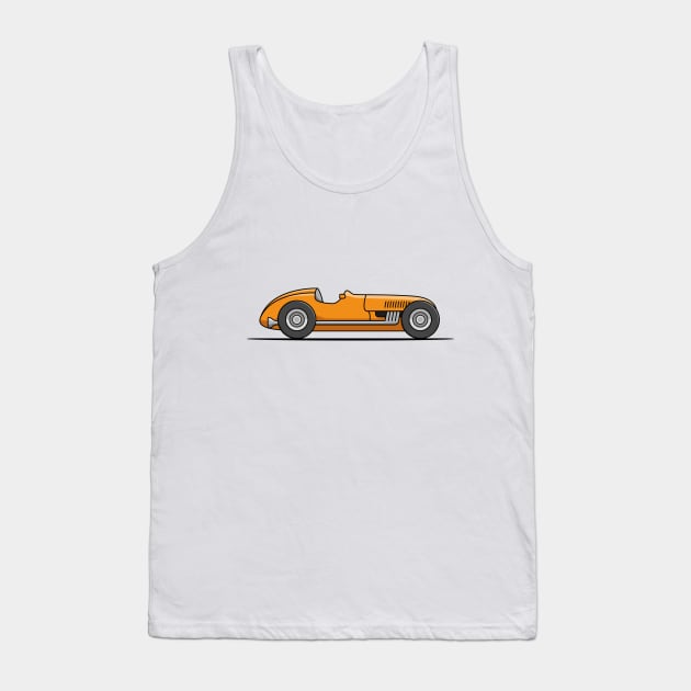 Classic Racing Car - Orange Tank Top by JingleSnitch